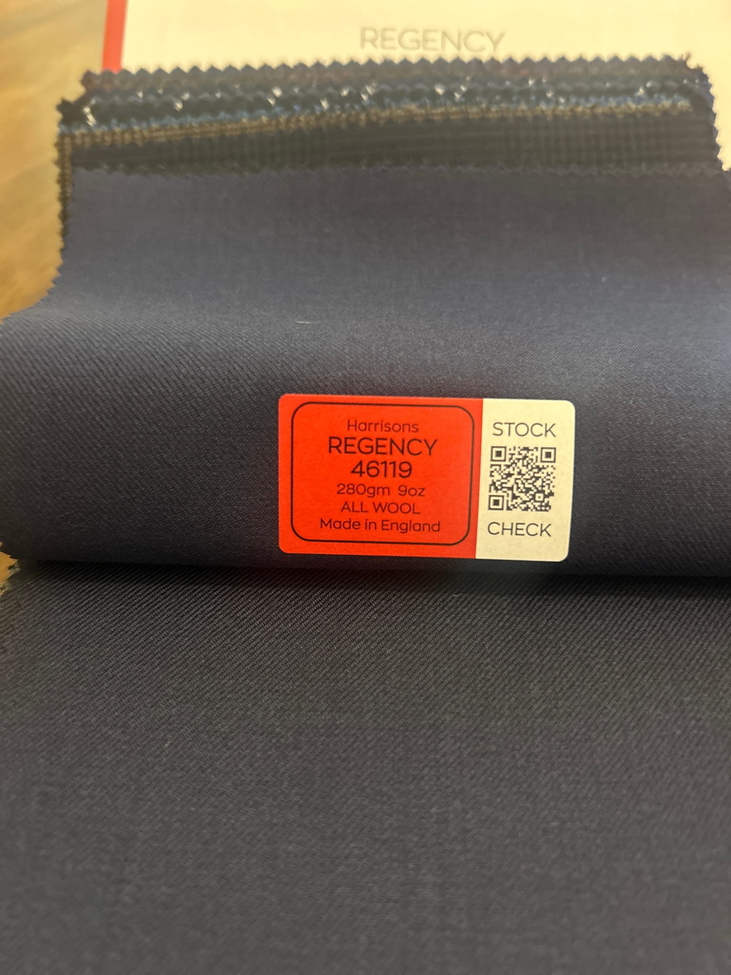 Regency 46119 — identification sticker